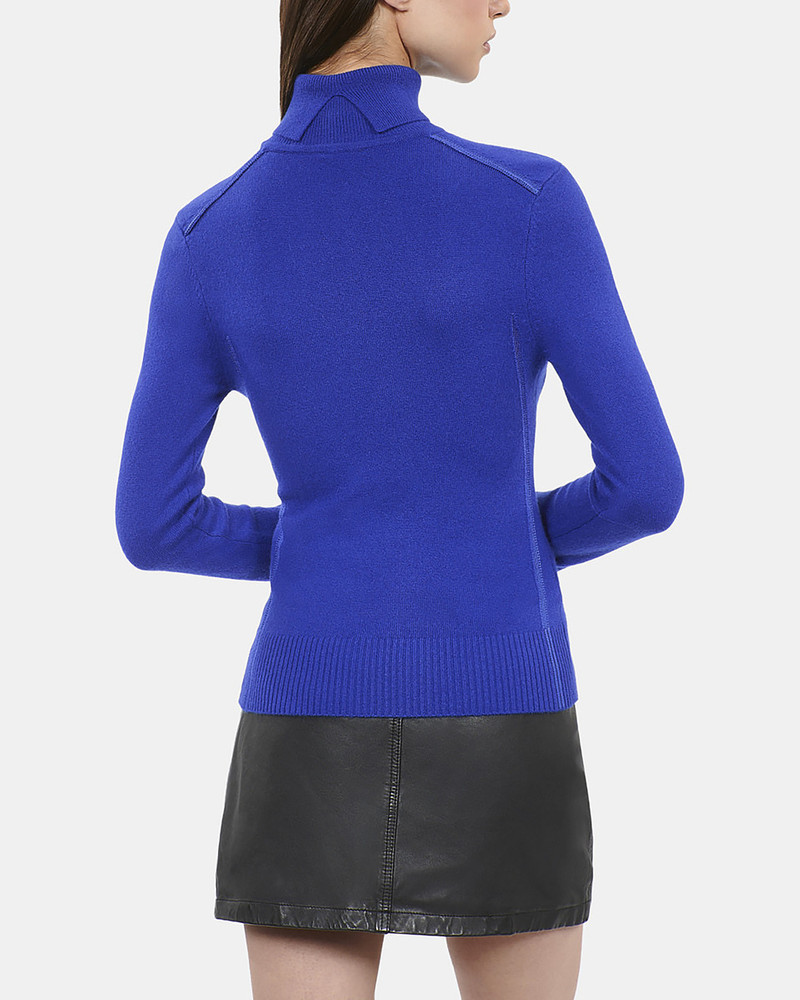 ELECTRIC BLUE CASHMERE SWEATER 3