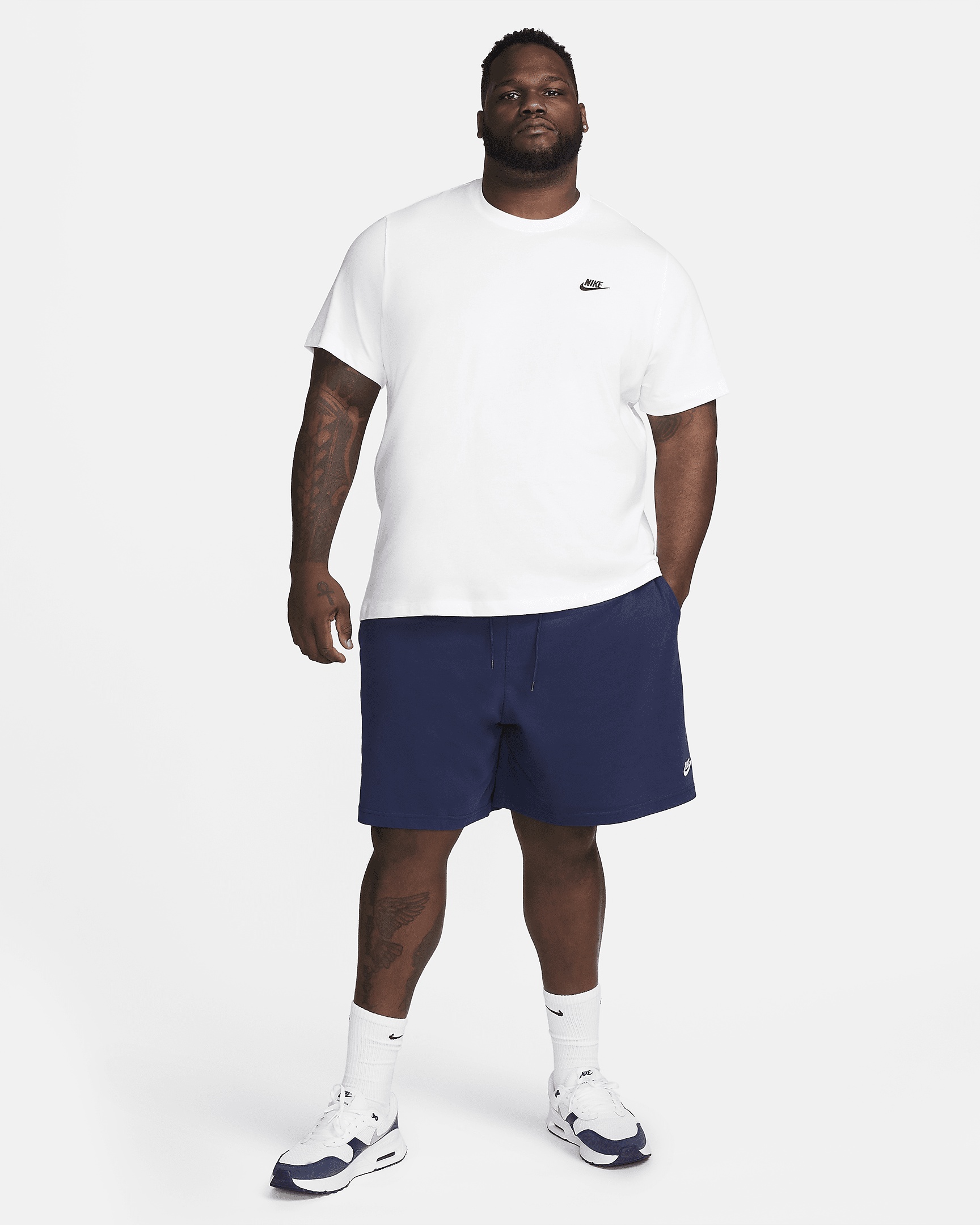 ◆Nike◆ Club Men's Knit Shorts Nike Club Men's Knit Shorts MIDNIGHT NAVY/WHITE