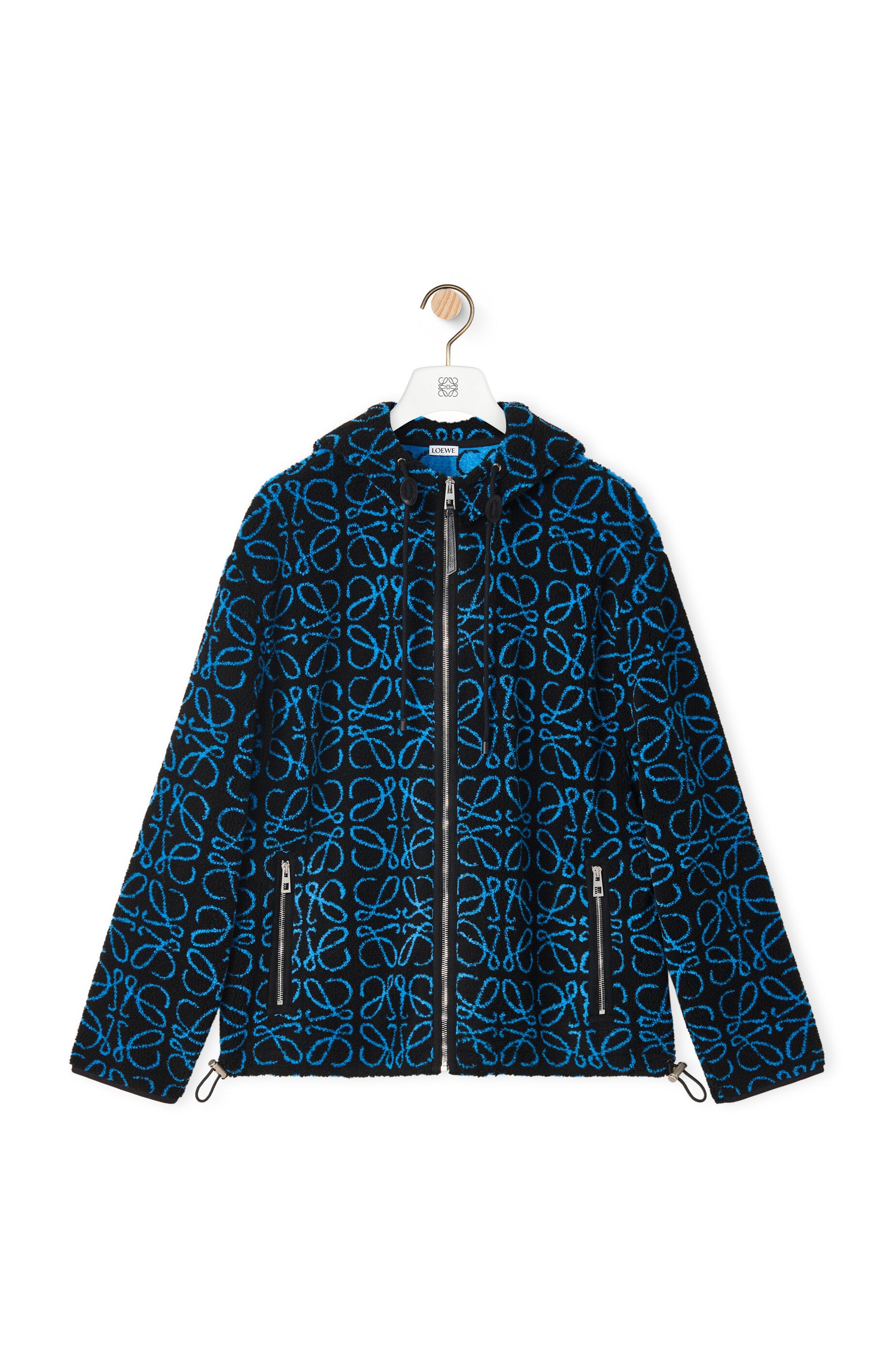 Anagram jacquard fleece jacket - 1