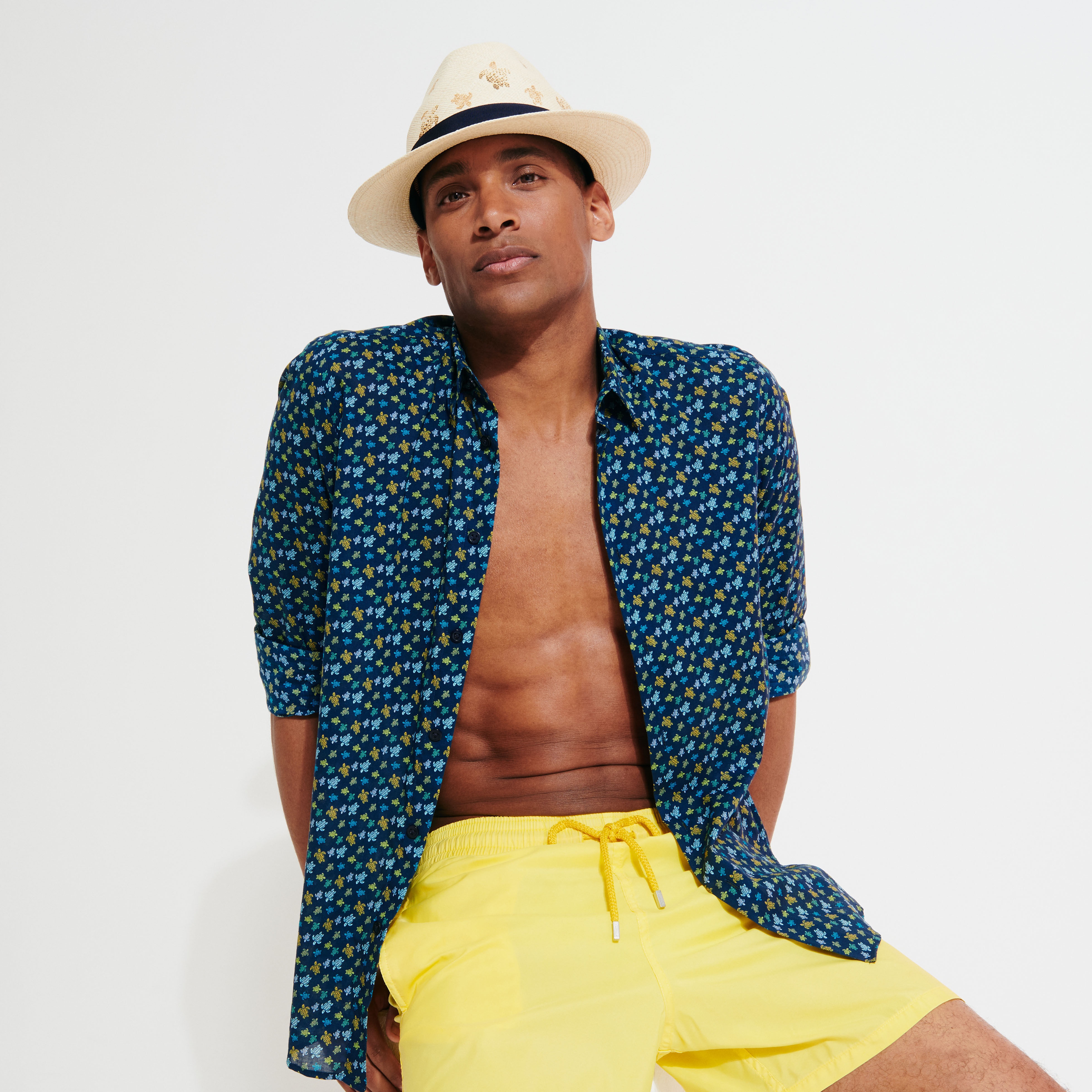 Men Straw Hat Vilebrequin x Borsalino - 7