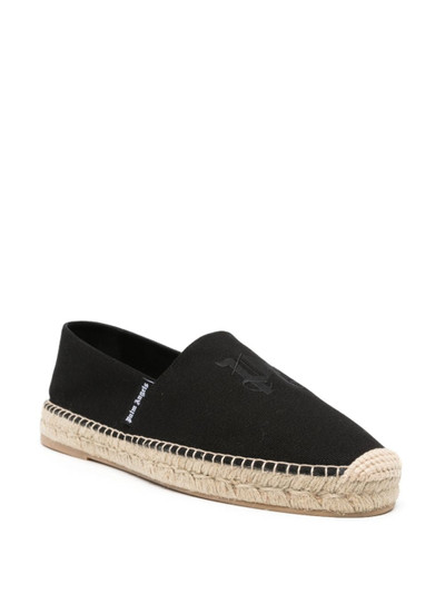 Palm Angels logo-embroidered cotton espadrilles outlook
