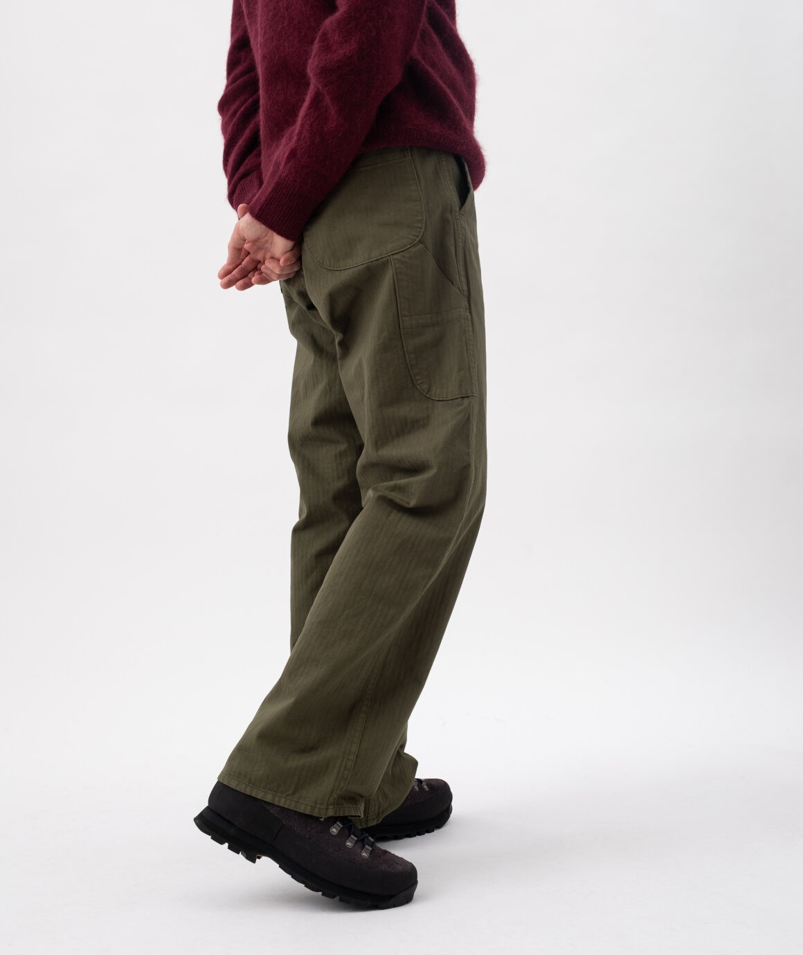 orSlow Wide Fit French Work Pants | REVERSIBLE