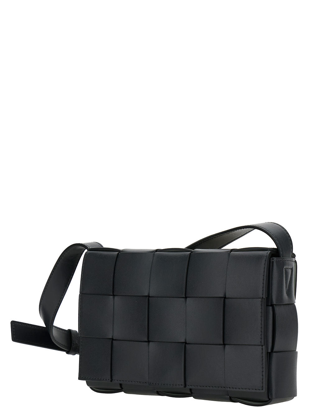 Bottega Veneta Men 'Casette' Black Medium Cross Body Bag In Leather Man - 4