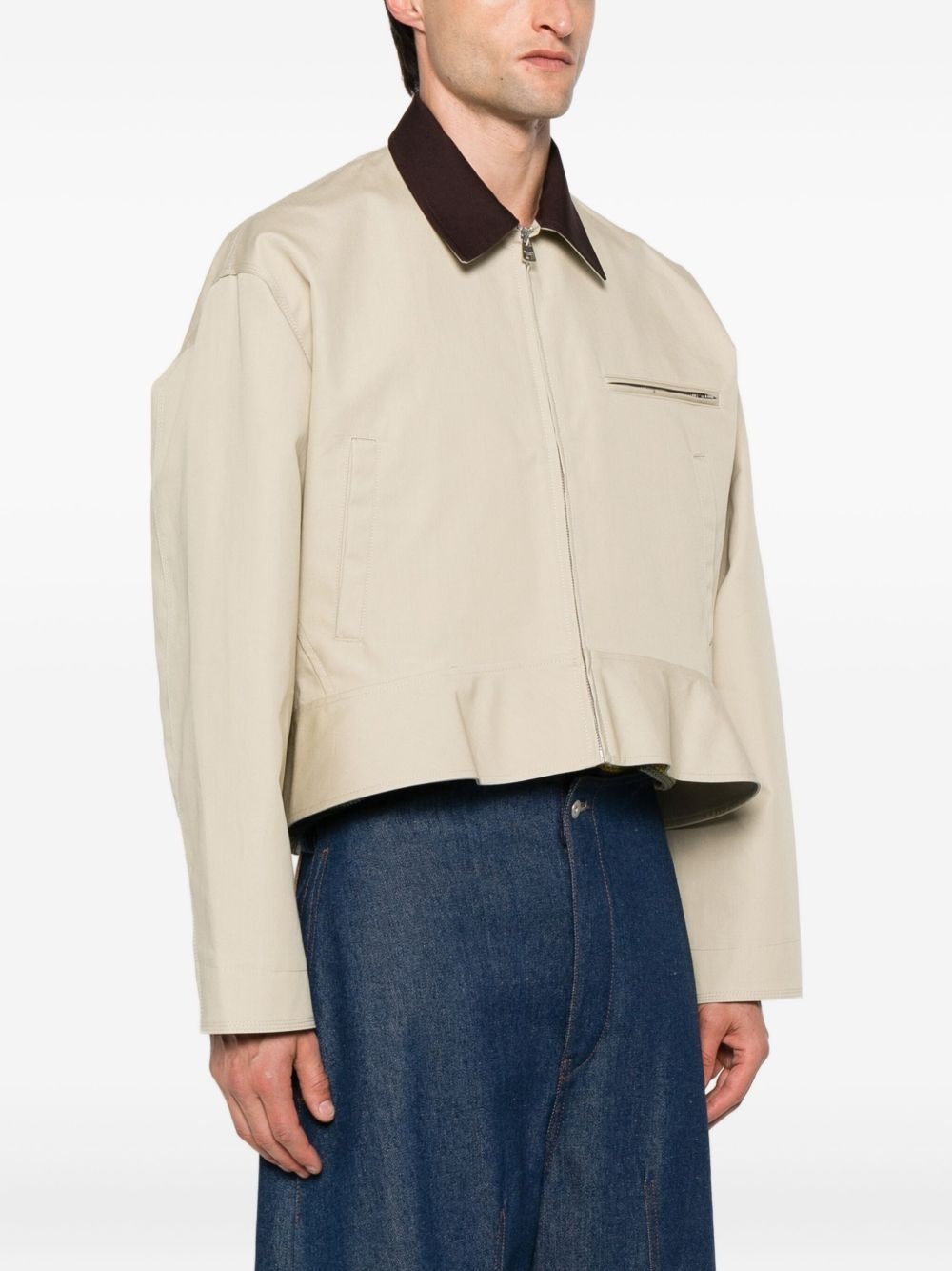 peplum-hem jacket - 3