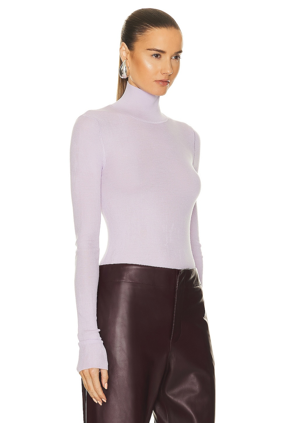 Wool Rib Underpinning Sweater - 2