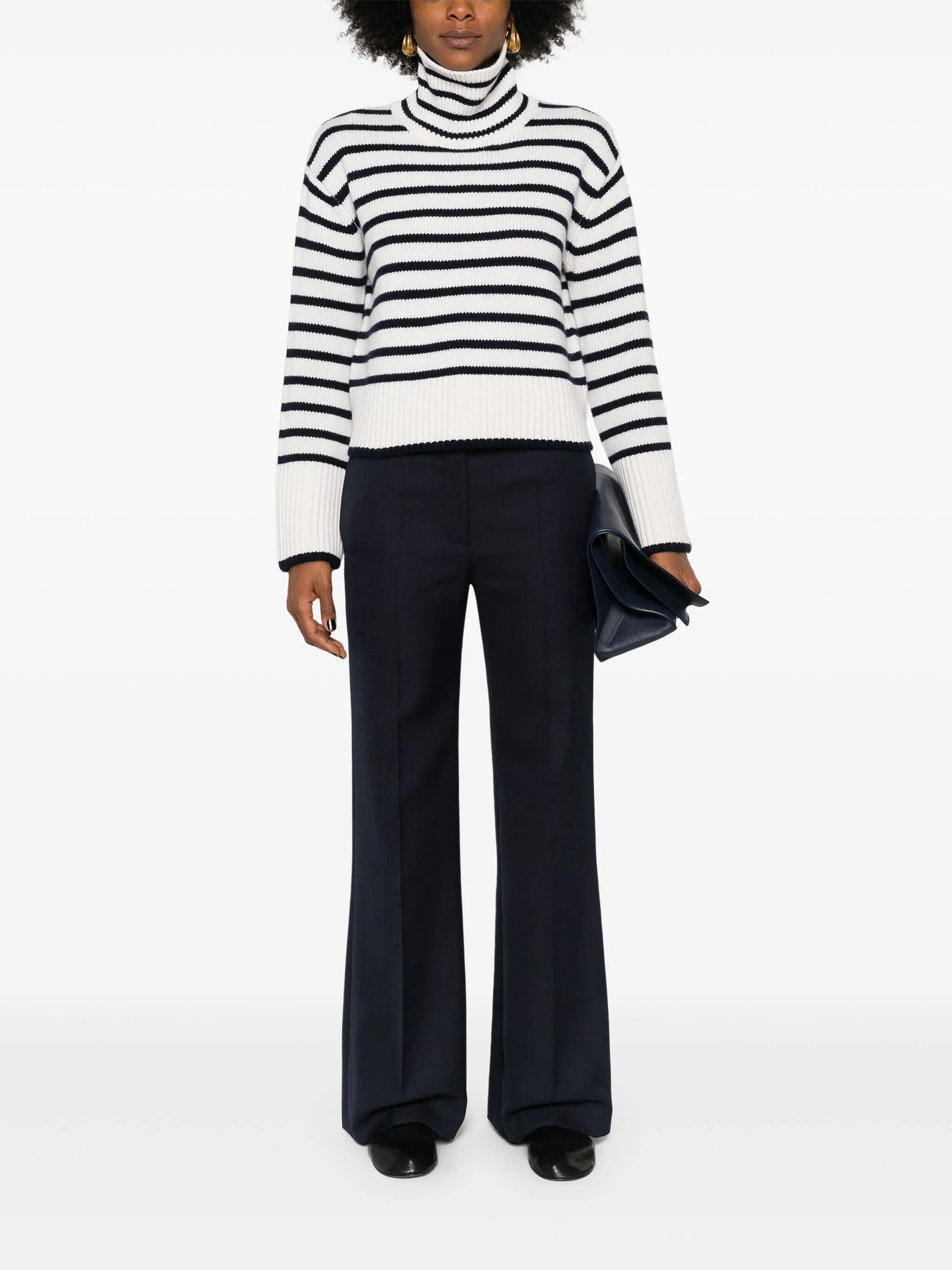Fleur striped cashmere jumper - 2