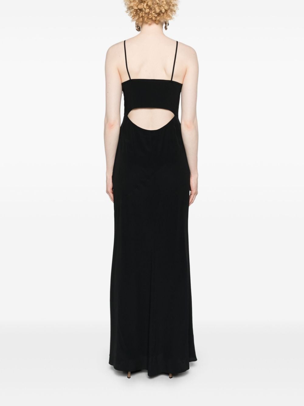 Kapri cowl-neck crepe maxi dress - 4