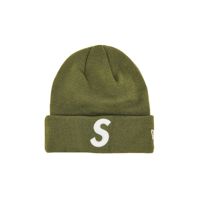 Supreme x New Era S Logo Beanie 'Olive' - 1