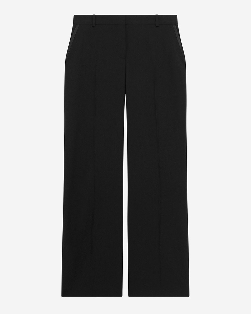 WIDE-LEG PANTS WITH BLACK SATIN DETAILS 1