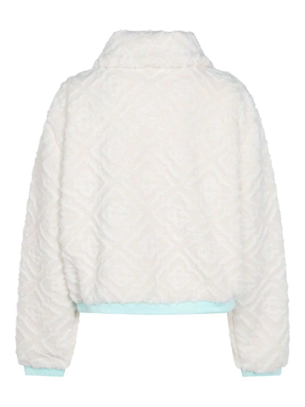 textured zip-up jacket - 3