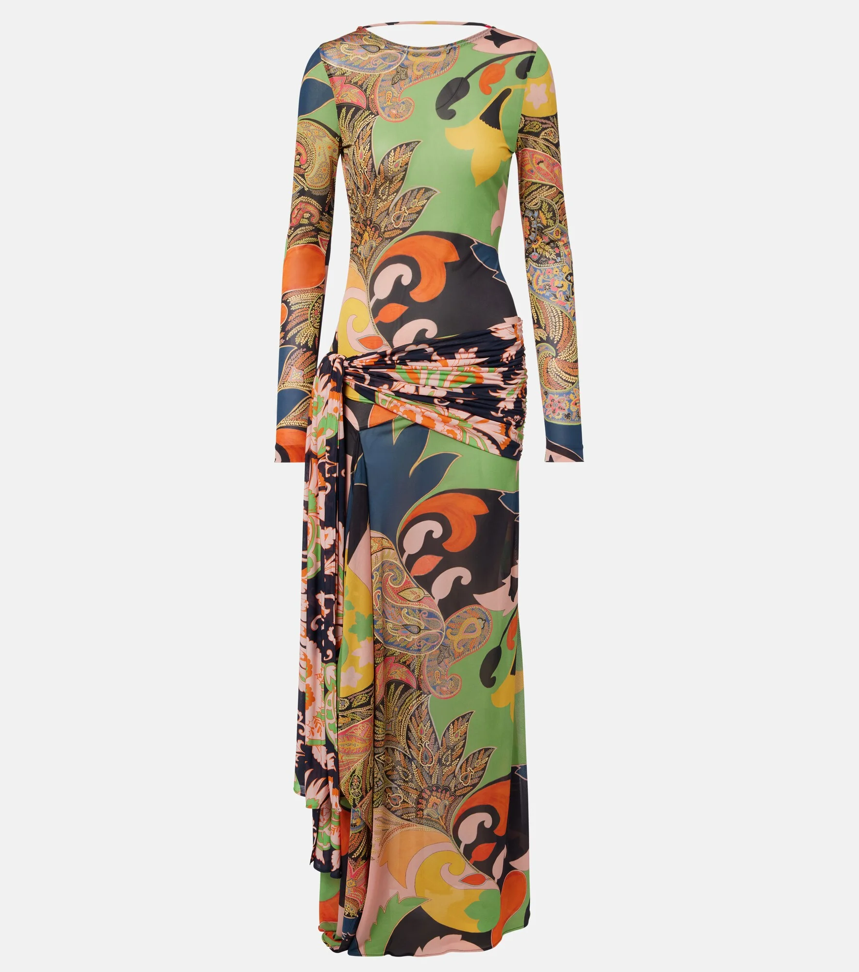 Paisley draped gown - 1