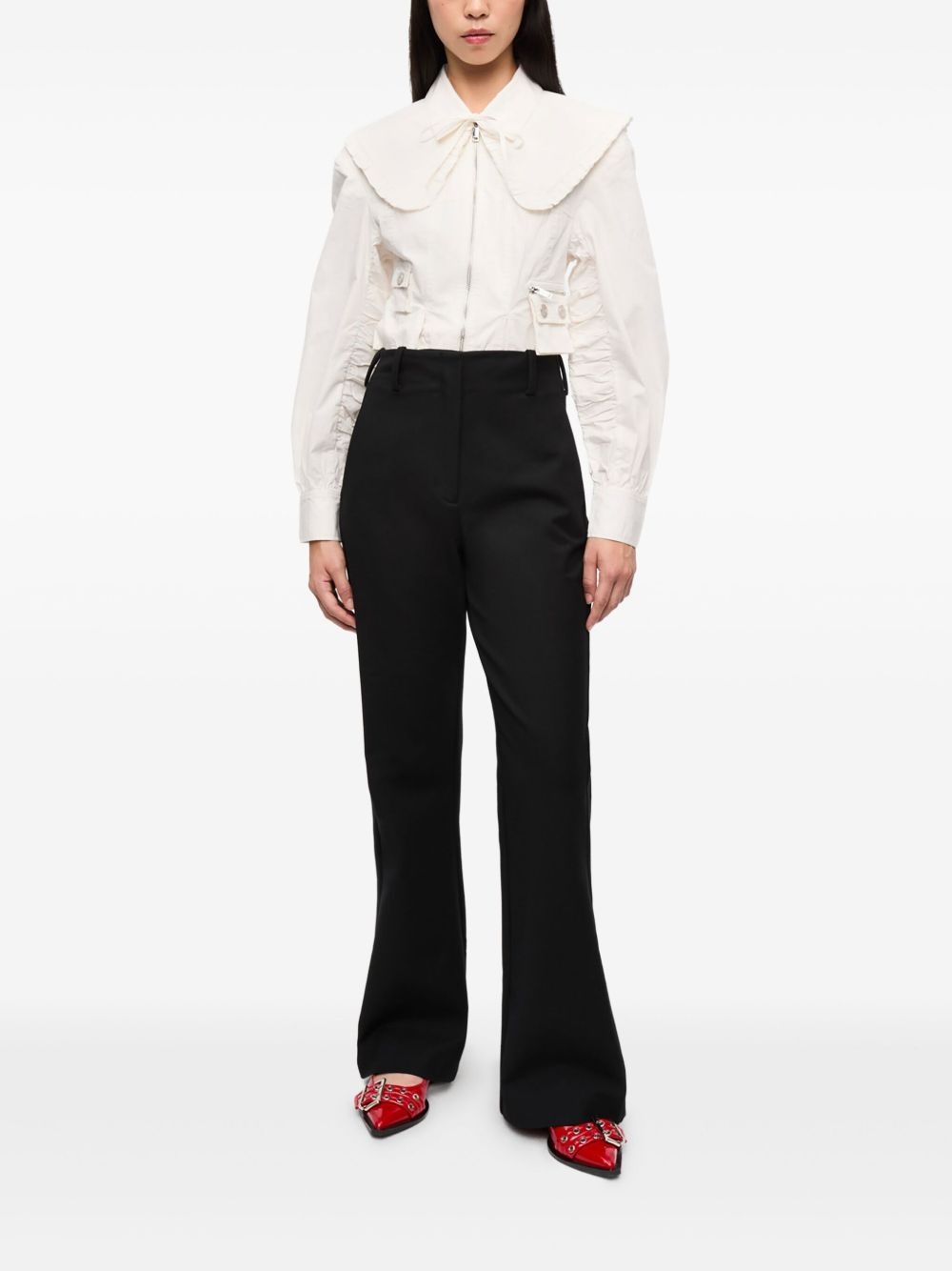 tailored palazzo pants - 2