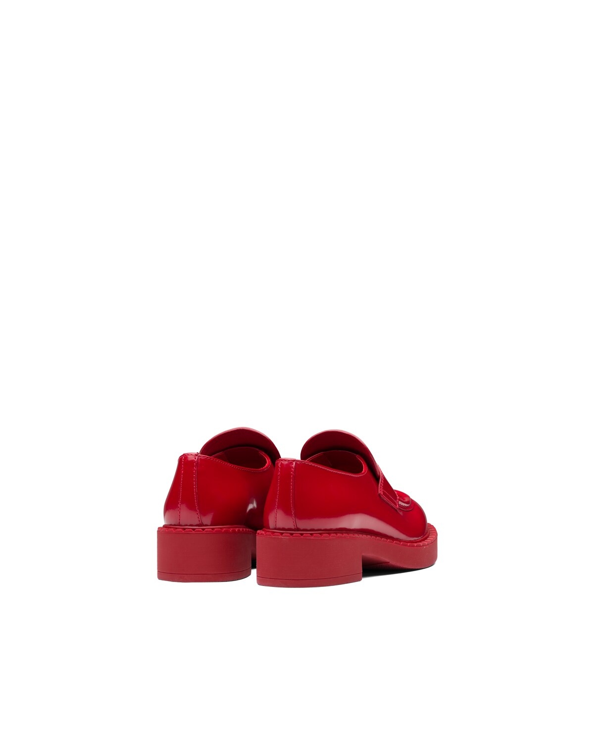 Chocolate brushed leather loafers - 3