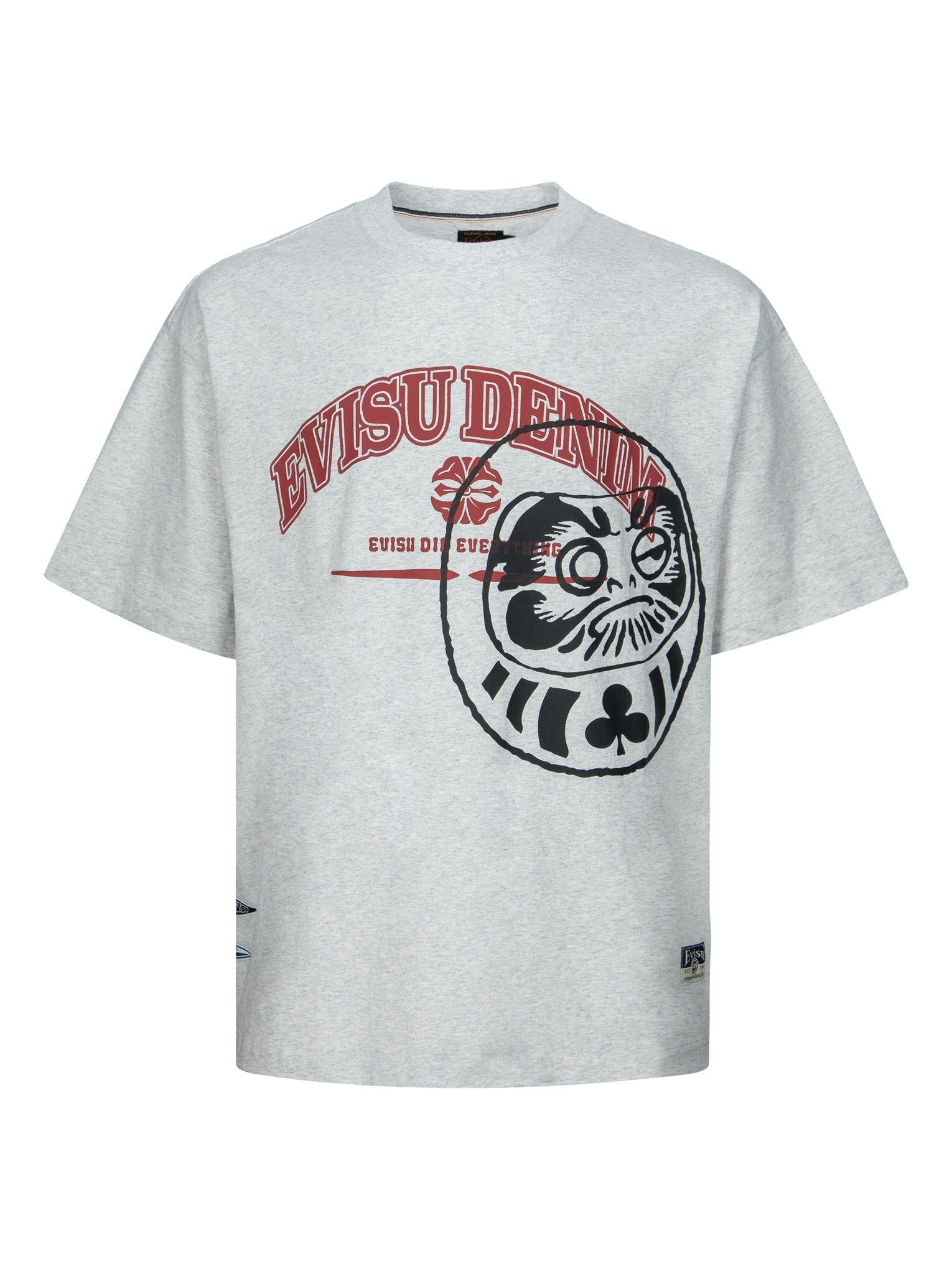 LOGO AND GAMING DARUMA PRINT RELAX FIT T-SHIRT - 12