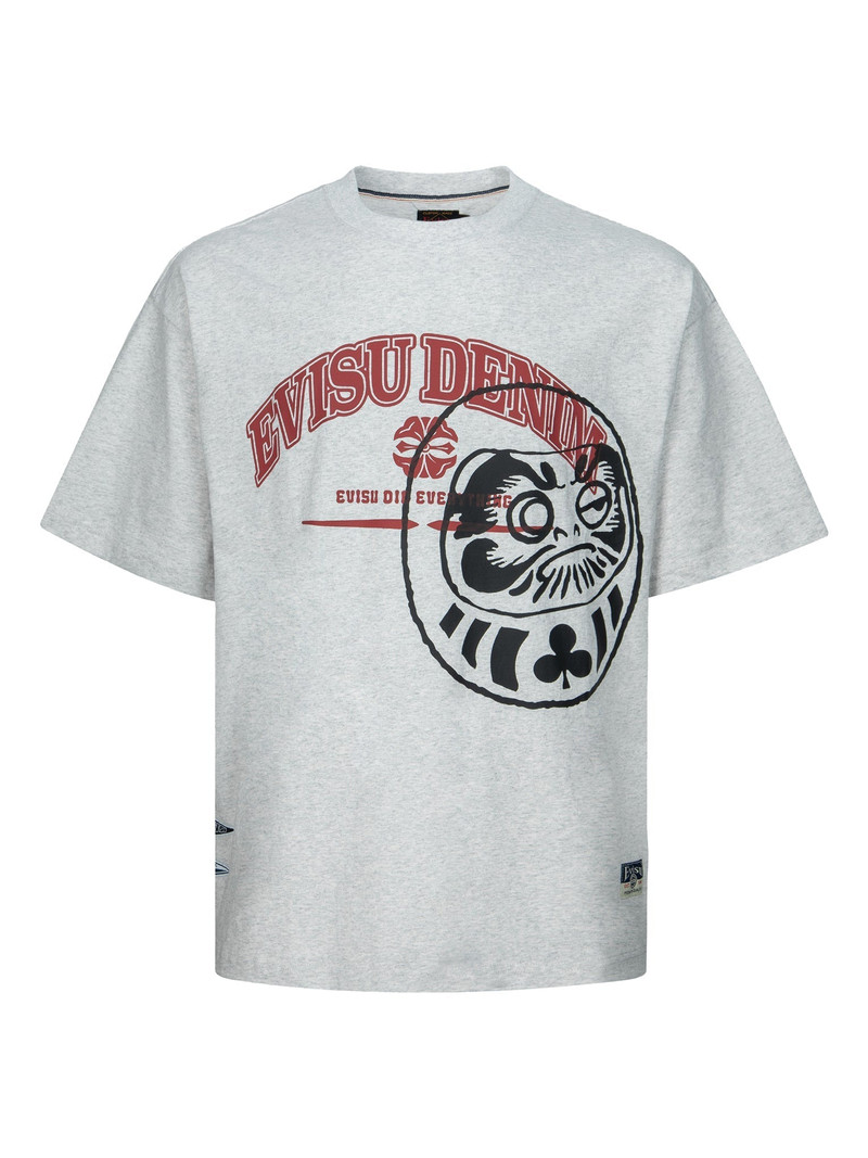 LOGO AND GAMING DARUMA PRINT RELAX FIT T-SHIRT 12