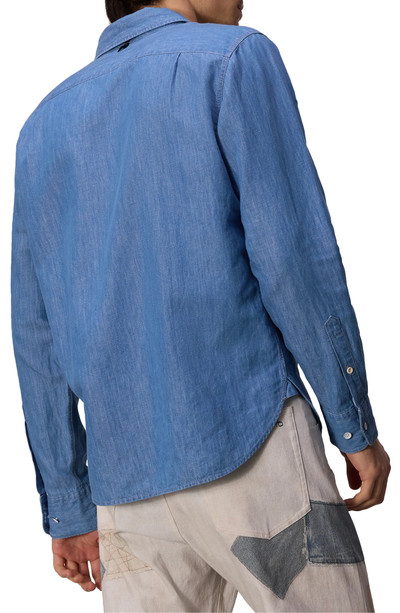 rag & bone Finch Cotton & Linen Denim Button-Up Shirt outlook