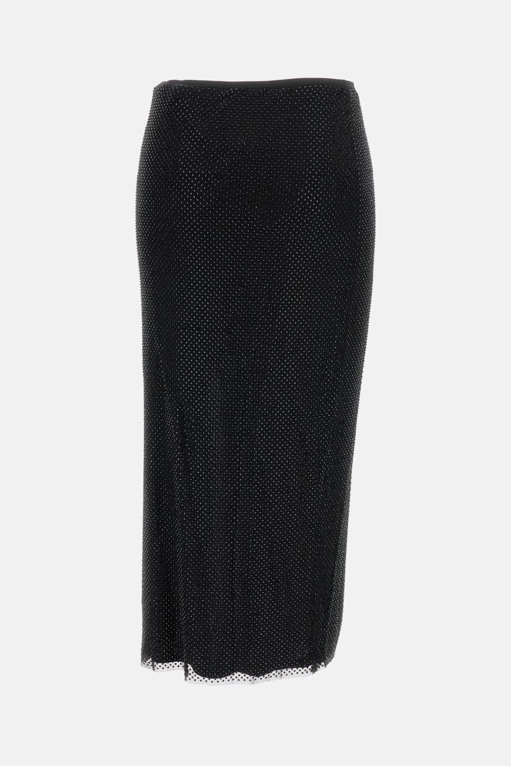 Mini dress with crystal trims - 2
