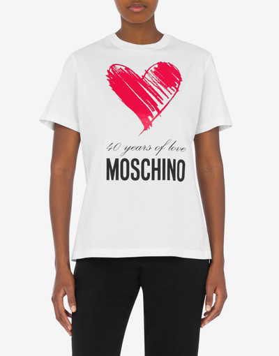Moschino 40 YEARS OF LOVE JERSEY T-SHIRT outlook