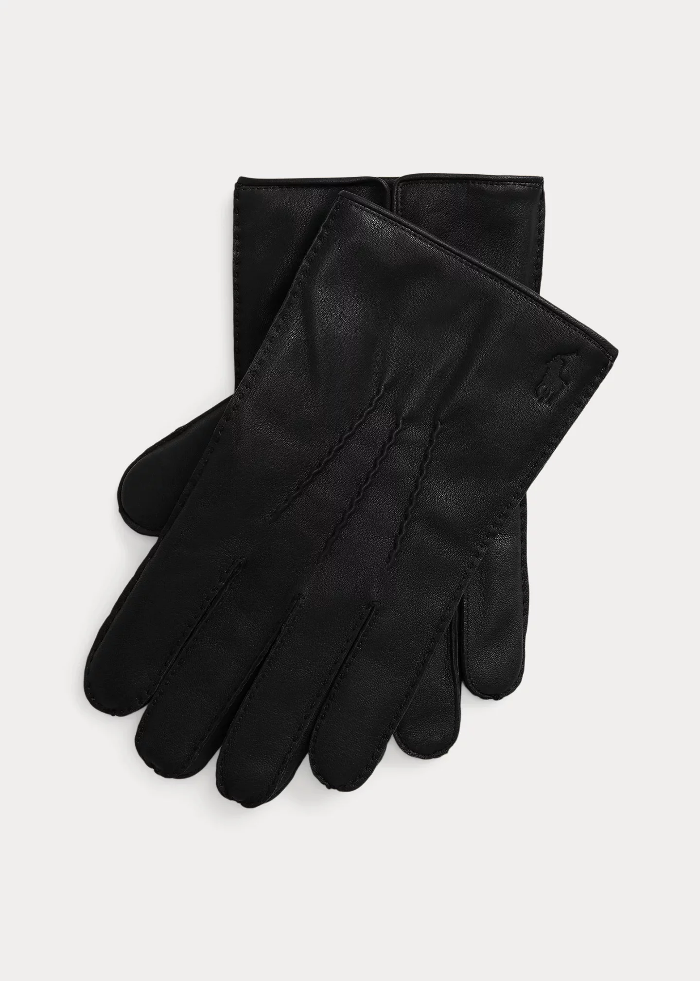 Cashmere-Lined Sheepskin Touch Gloves - 1