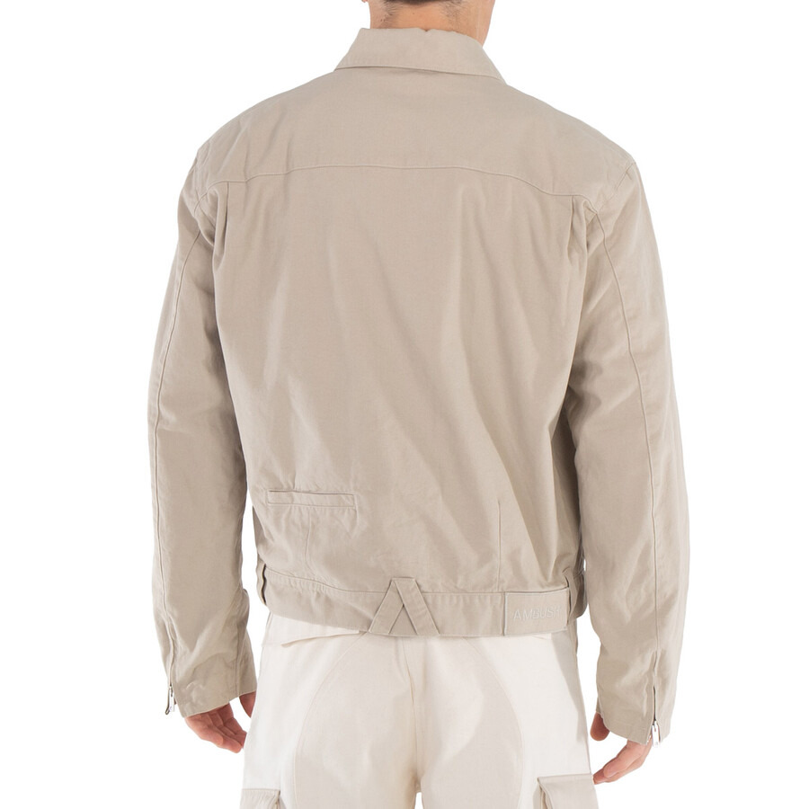 Ambush Beige Zip-Up Long Sleeved Overshirt - 6