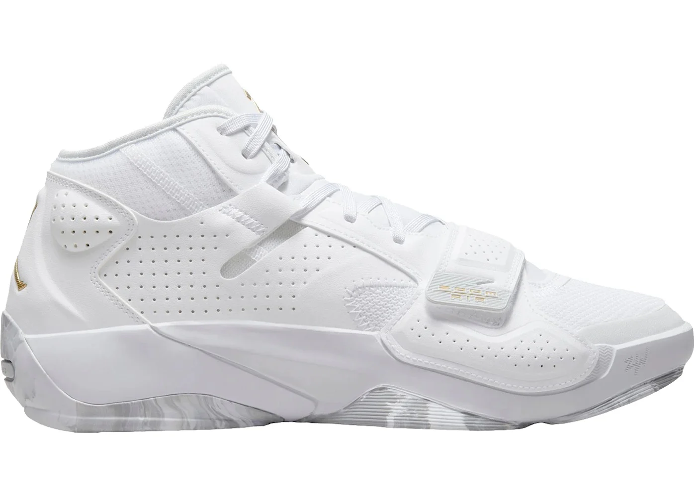 Jordan Zion 2 White Metallic Gold - 1