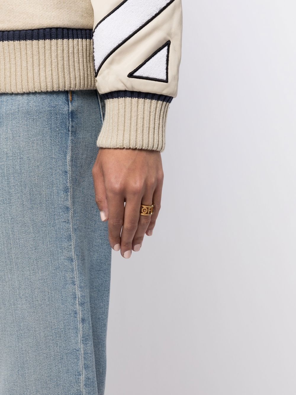 logo band ring - 2