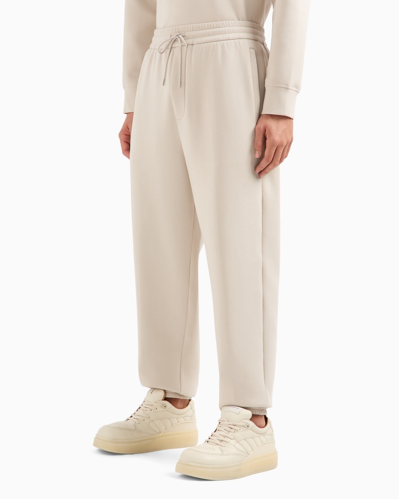 DOUBLE JERSEY DRAWSTRING JOGGERS - 4