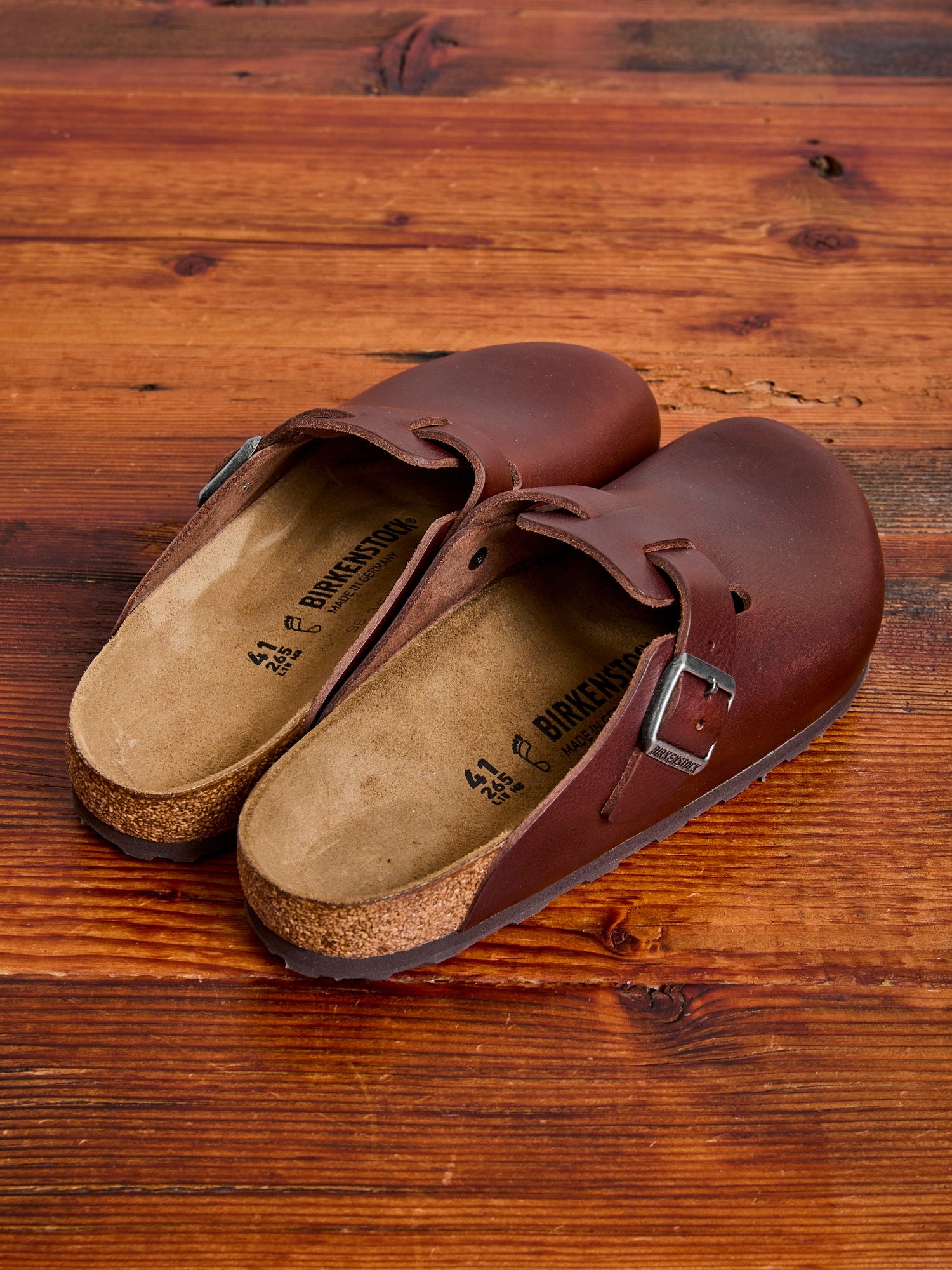 Boston Clog in Vintage Wood Roast Leather - 6