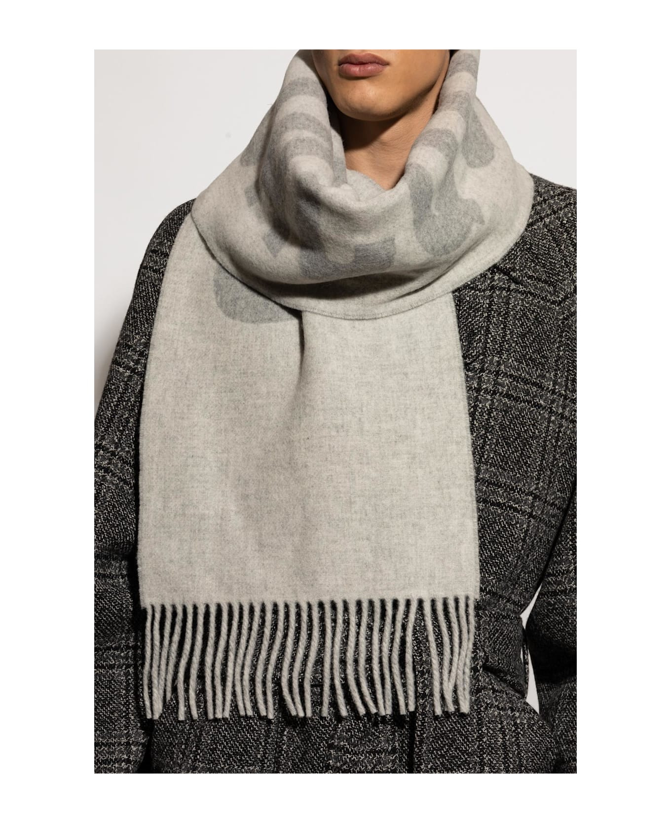 Jacquemus Wool Scarf With Logo - 3