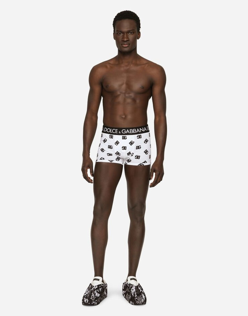 Dolce & Gabbana Two-way stretch jersey boxer shorts with DG logo outlook
