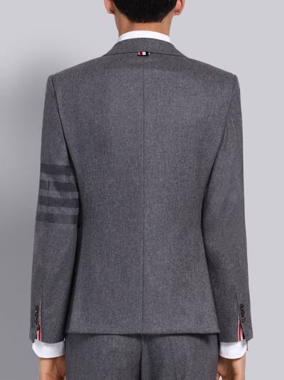 Thom Browne Medium Grey Wool Cashmere Flannel Classic Tonal 4-Bar Sport Coat outlook