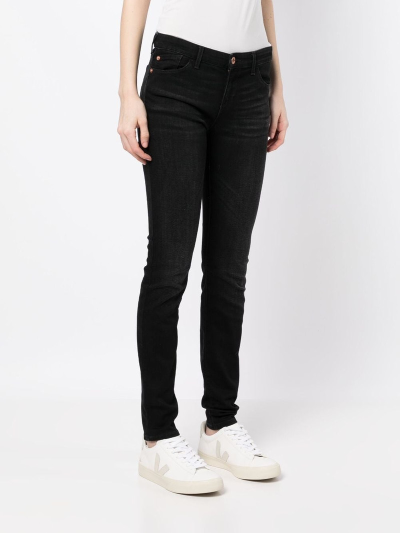 embroidered-logo jeans 3