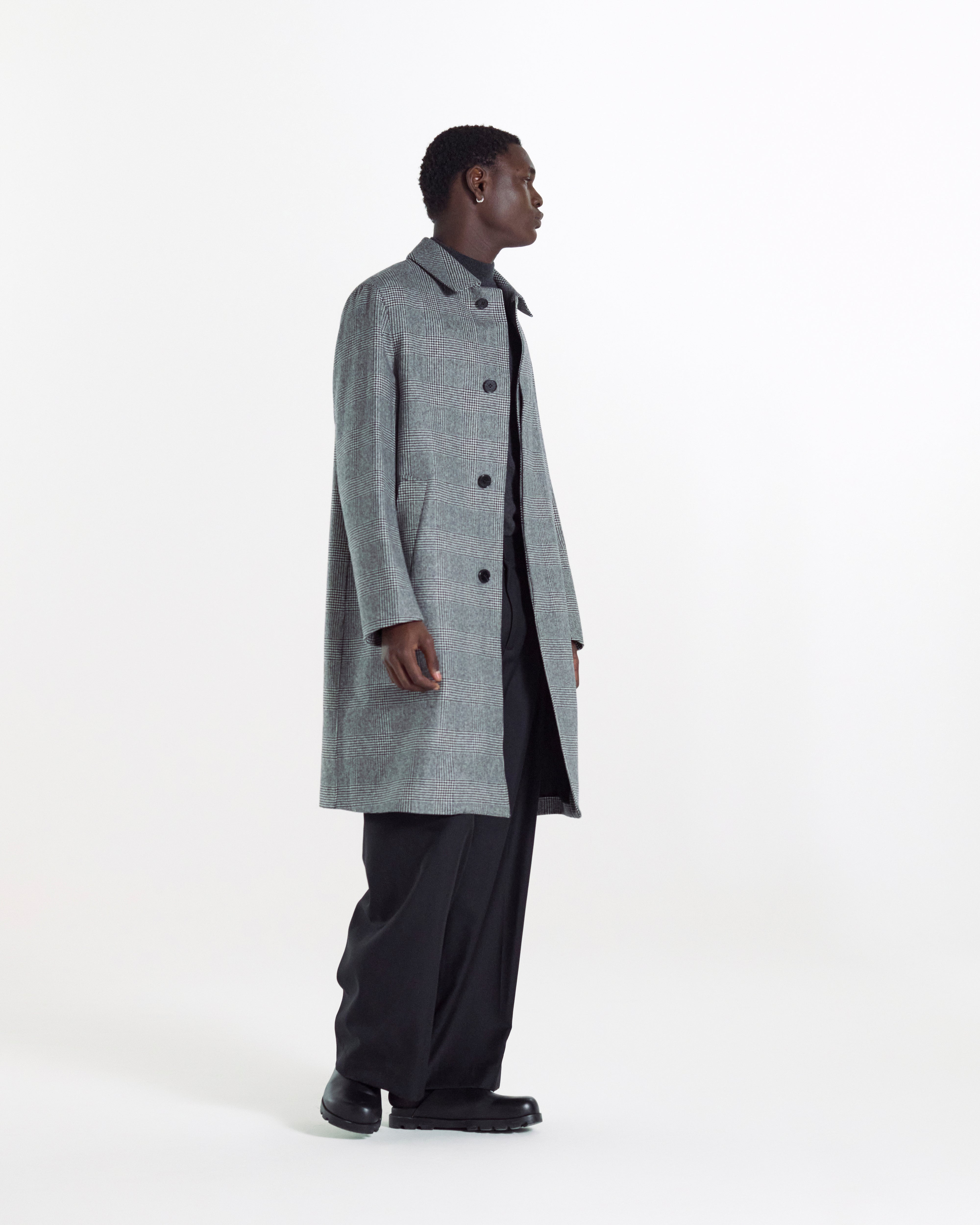 Dunkeld Glencheck Wool Coat - 3