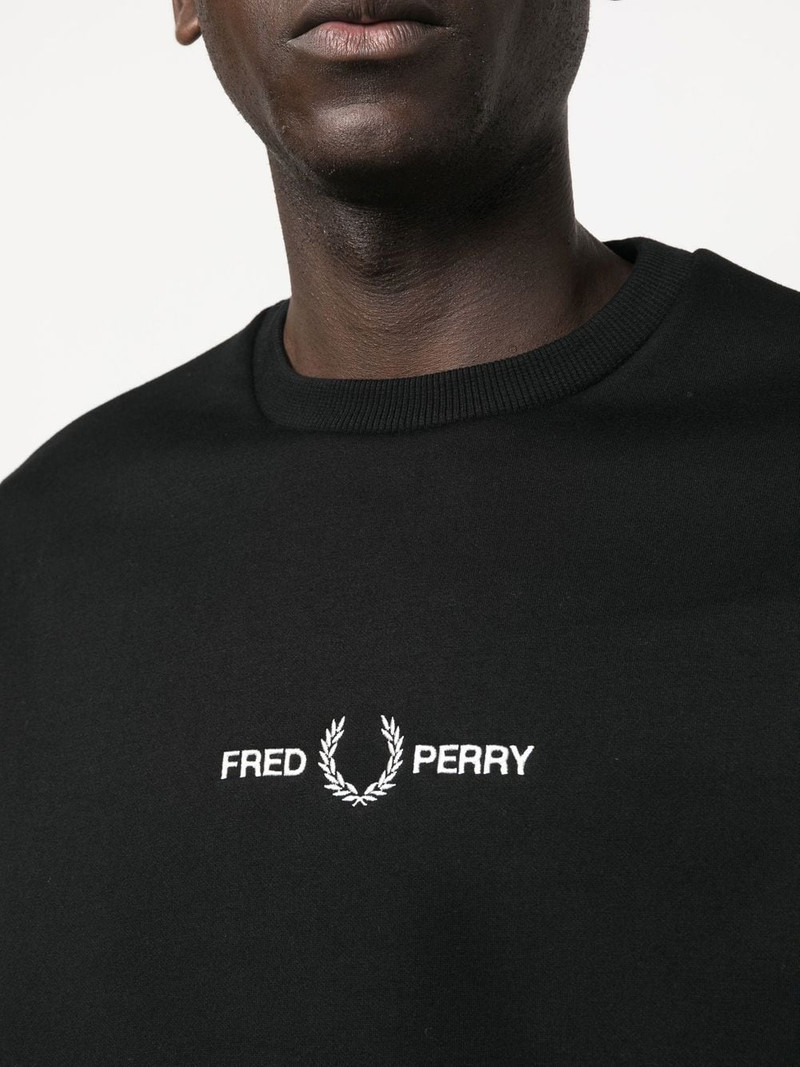 logo-embroidered crew-neck sweatshirt 5