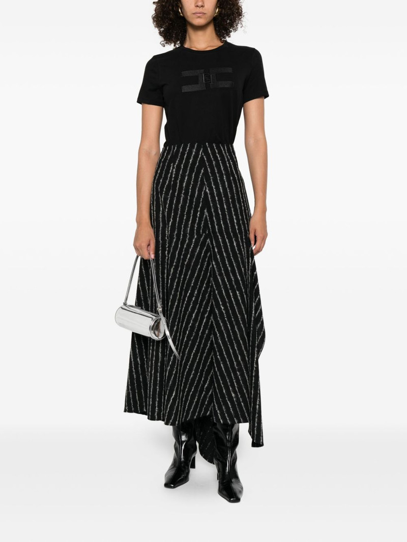 ELISABETTA FRANCHI logo-embroidered T-shirt outlook