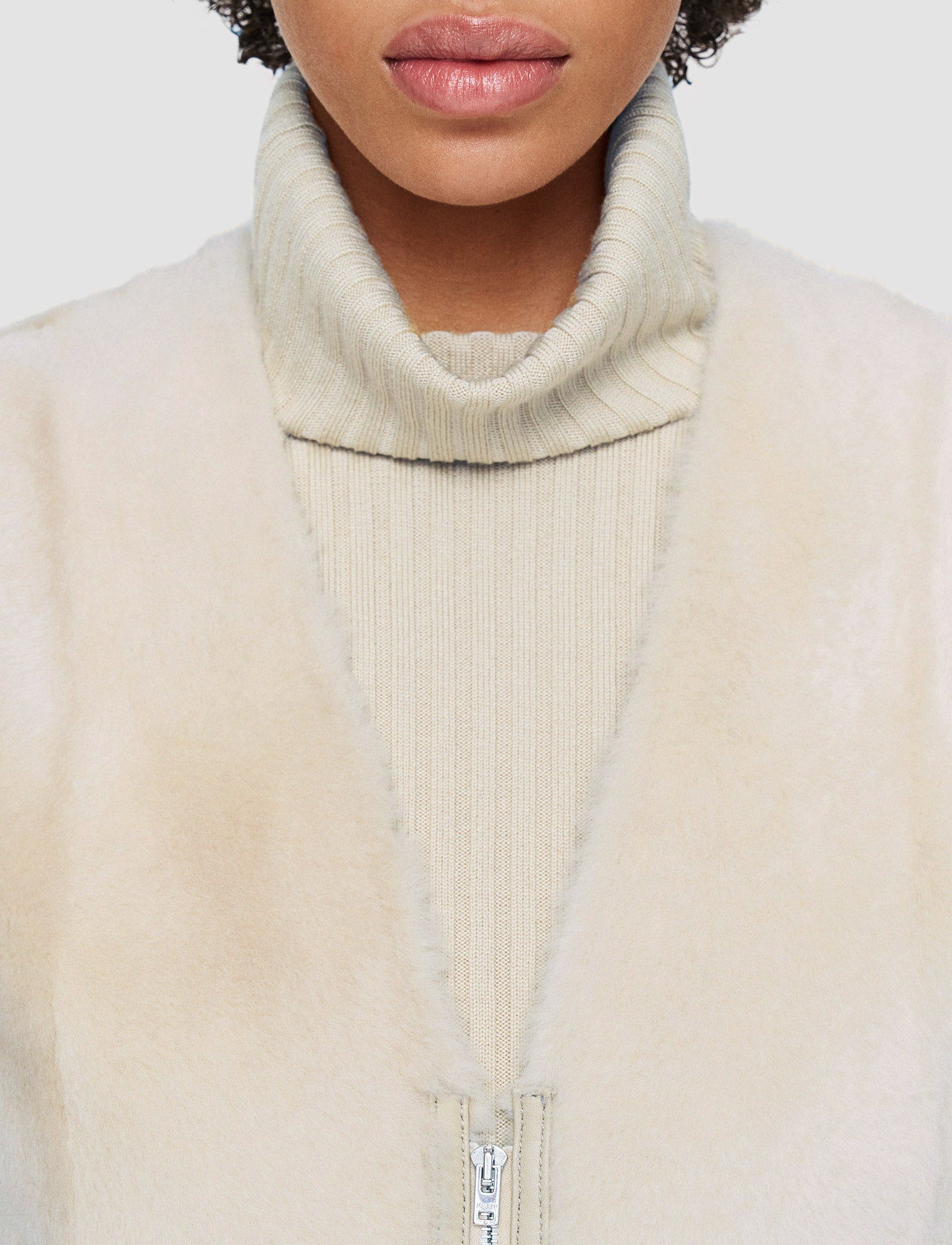 Light Shearling Cresson Long Gilet - 4