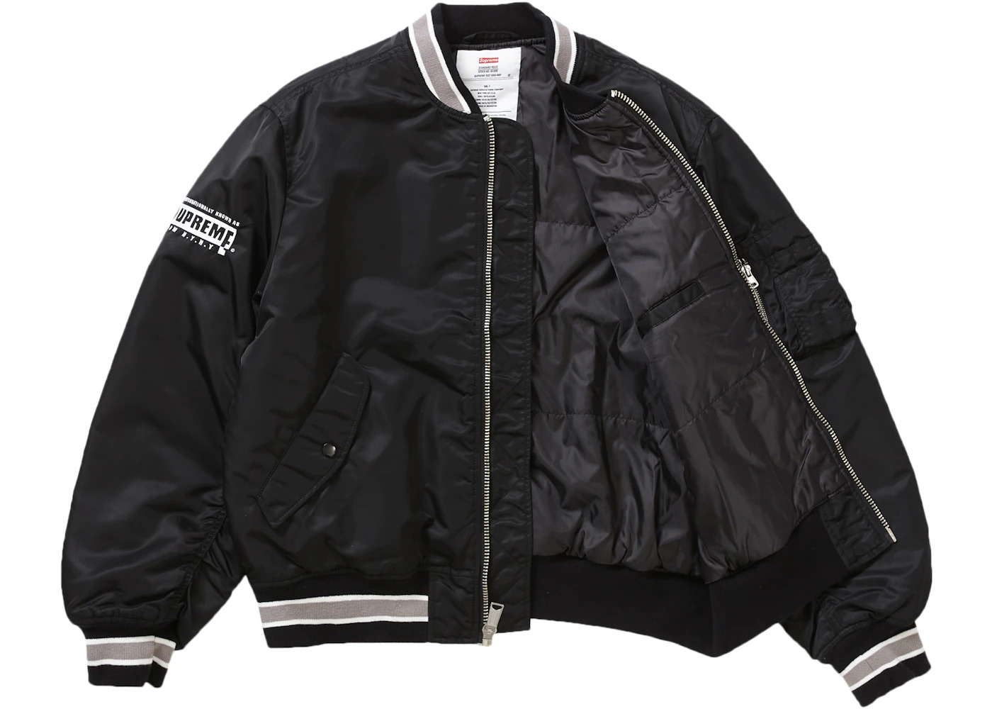 Supreme Second To None MA-1 Jacket Black - 2