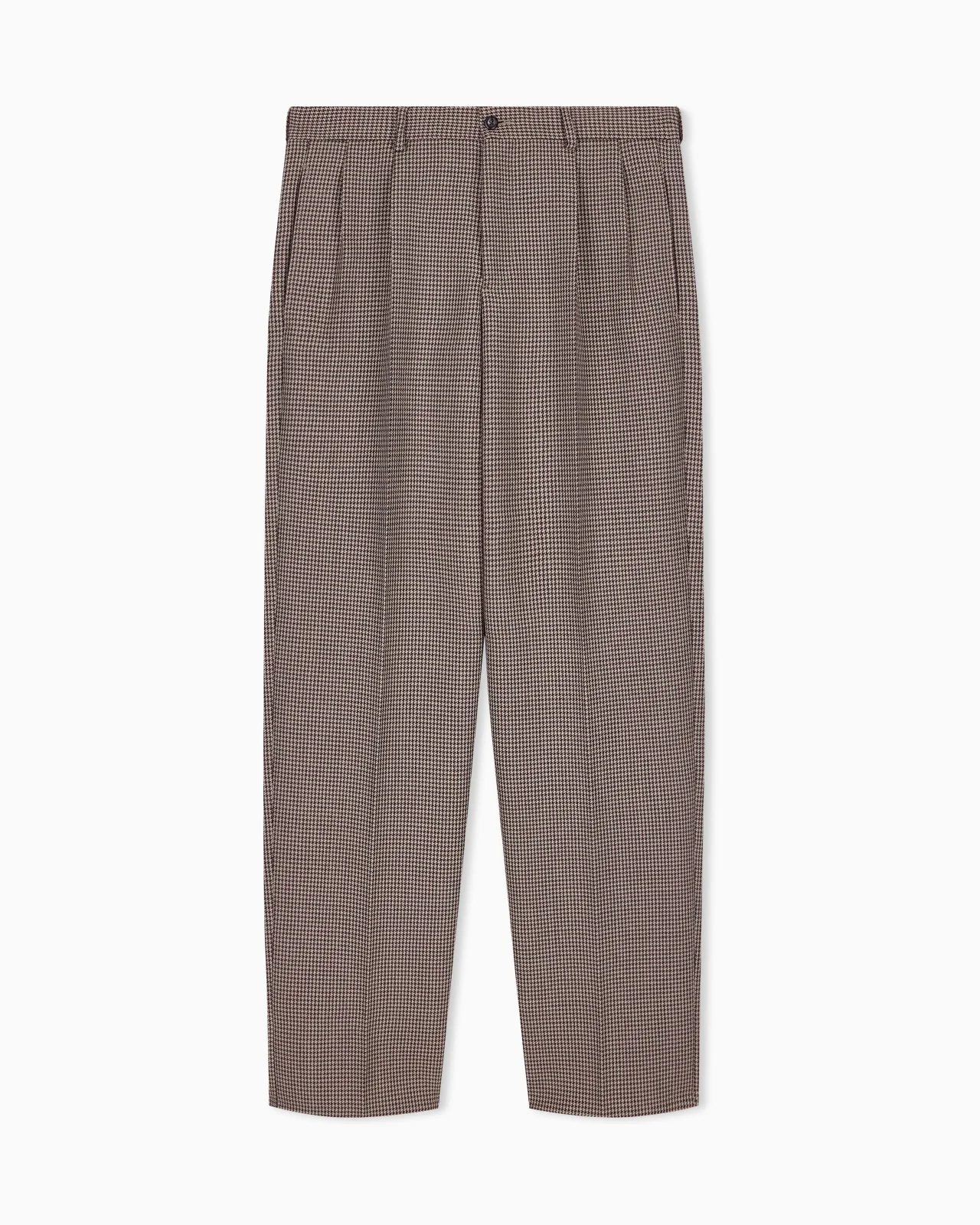 TROUSERS IN CHECKED TWEED - 1