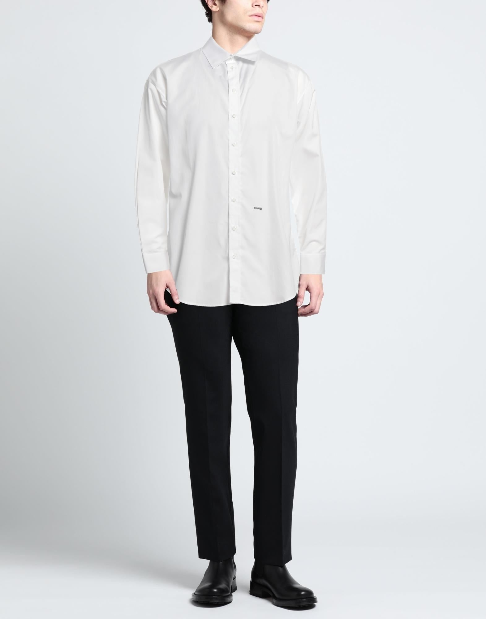 Beige Men's Solid Color Shirt - 2