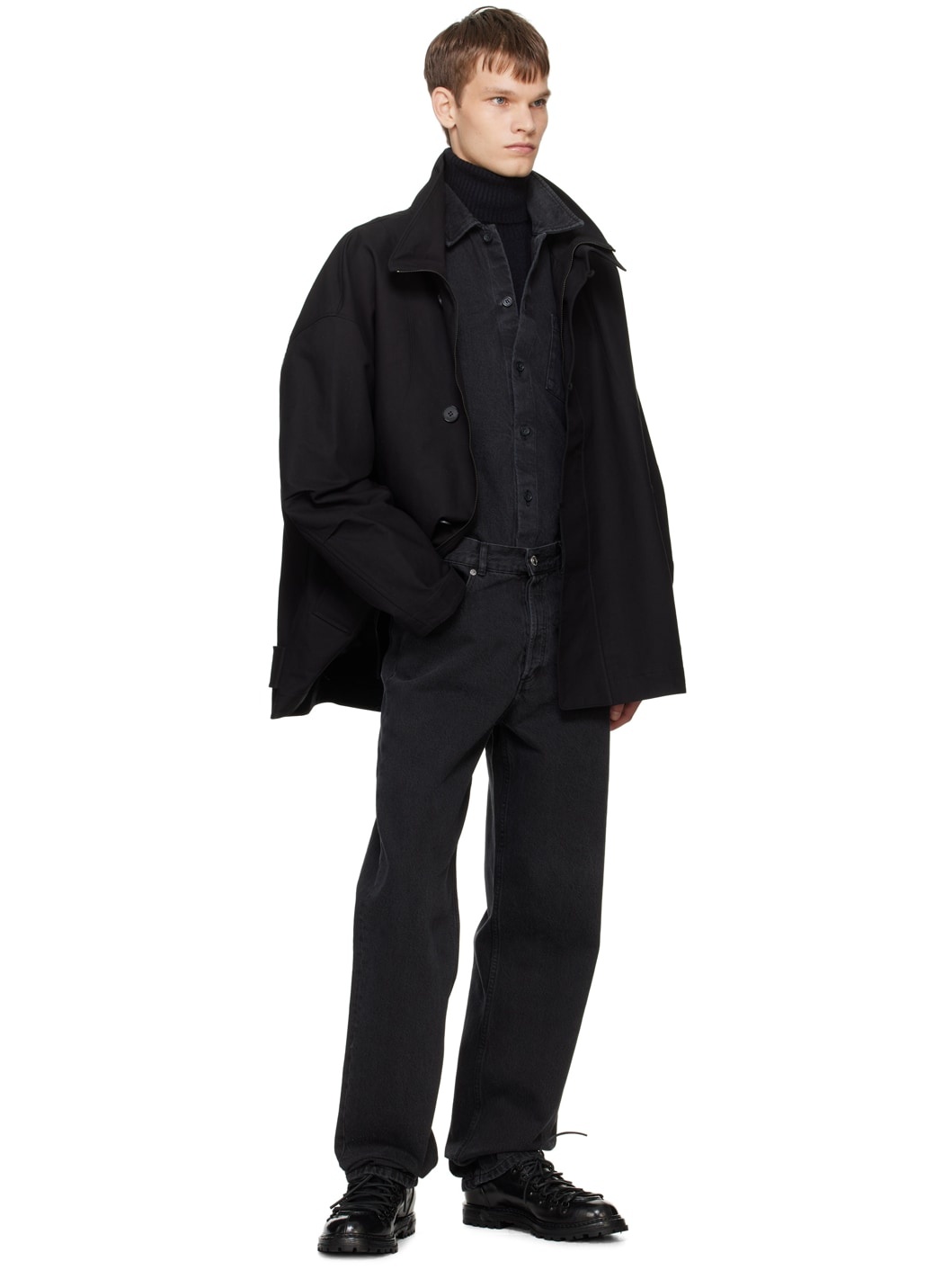 Black Vittorio Denim Shirt - 5