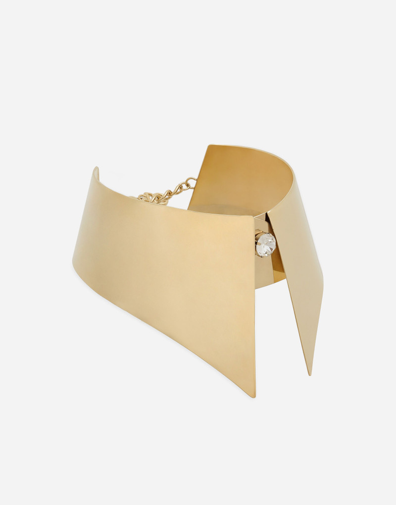 Rigid metal shirt collar necklace 3
