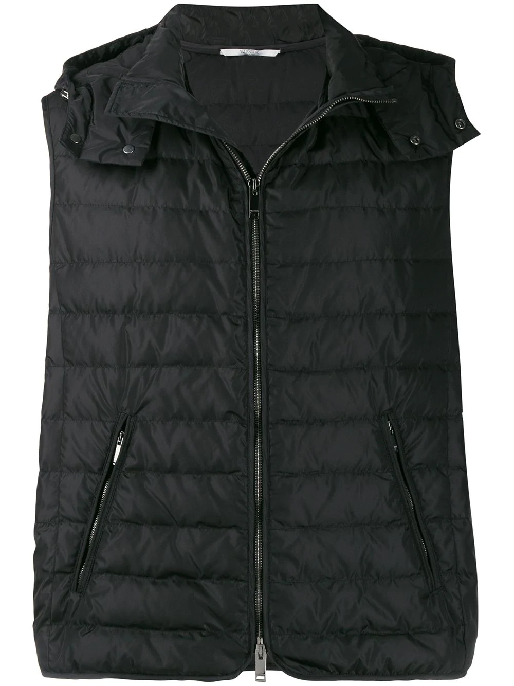 padded logo gilet - 1