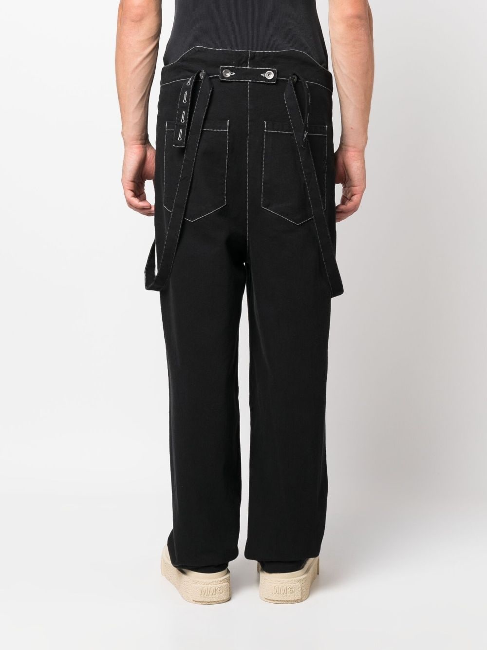 Early contrasting-stitch trousers - 4
