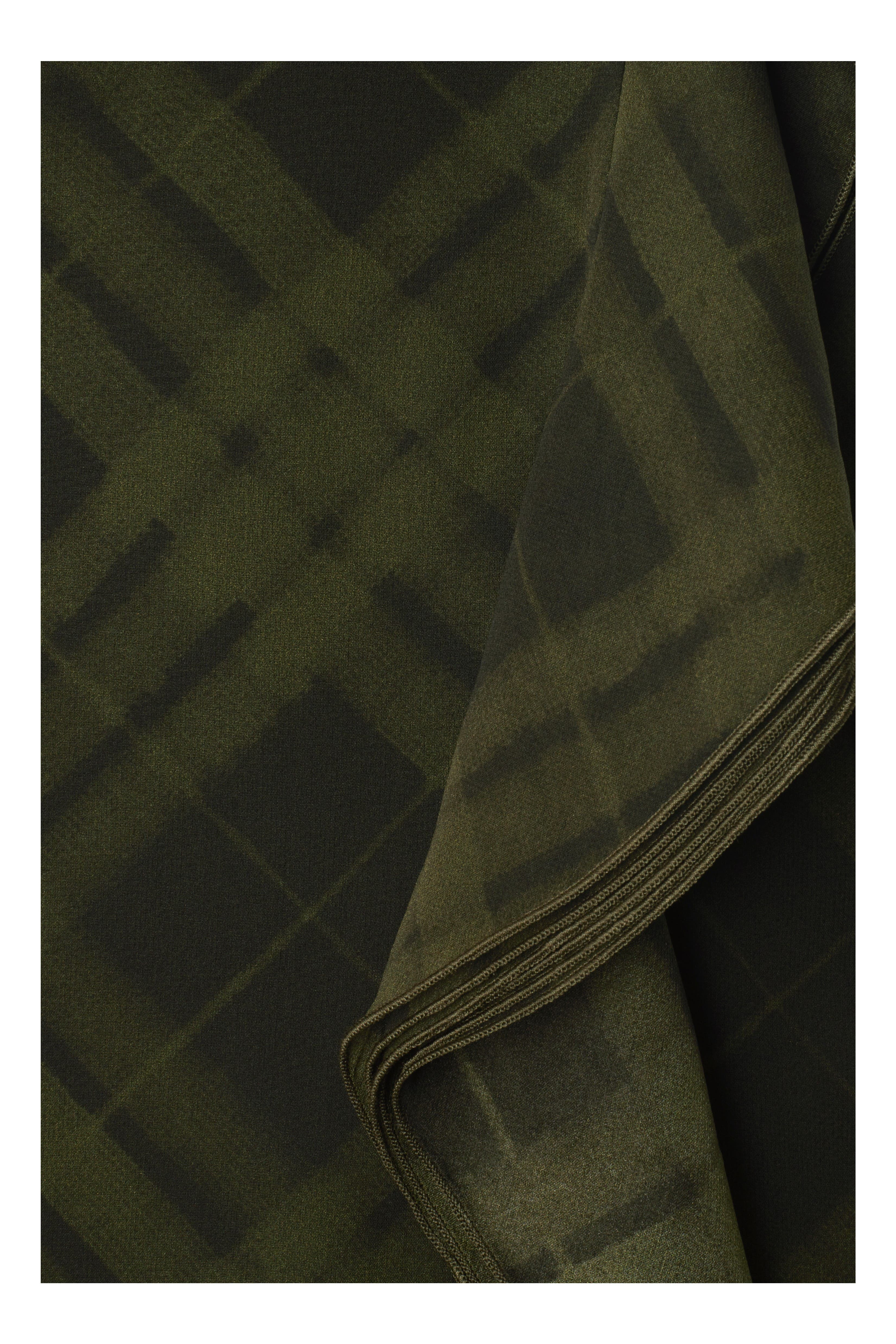 burberry Check Silk Wrap Skirt in Oil at Nordstrom - 5