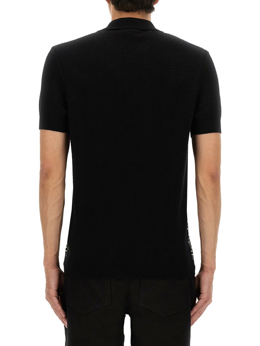 Balmain Men Monogram Polo - 3