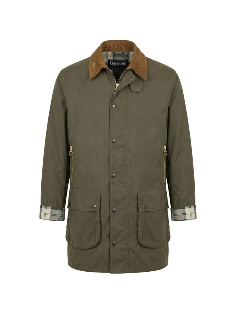 corduroy-collar pocket coat 1