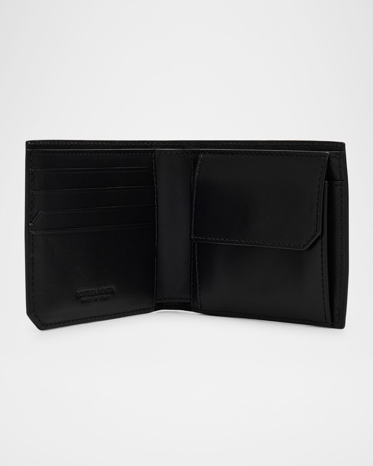 Men's Intrecciato Piccolo Bifold Wallet With Coin Purse - 2