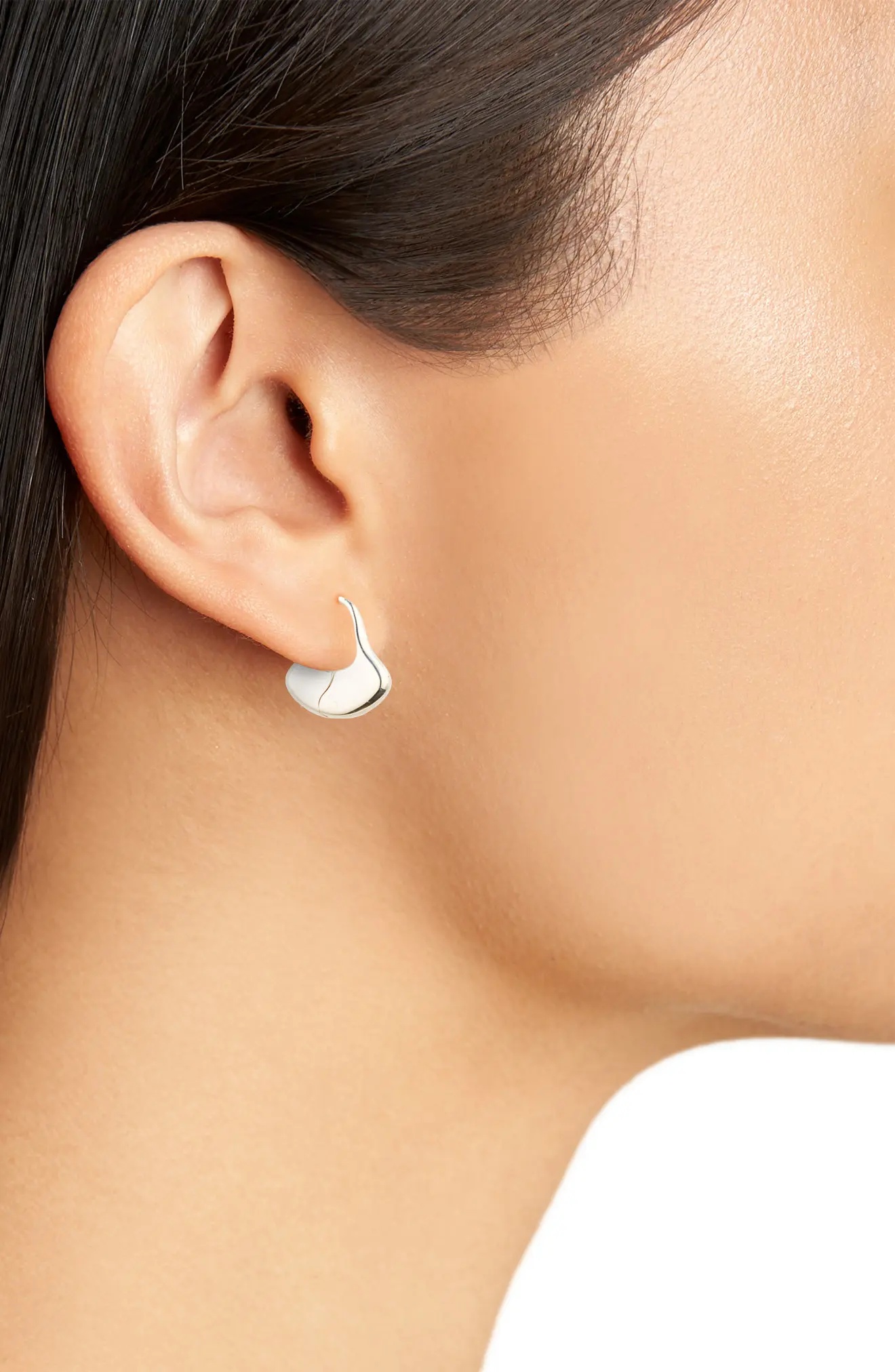 Sophie Buhai Small Ginkgo Leaf Hoop Earrings | nordstrom | REVERSIBLE