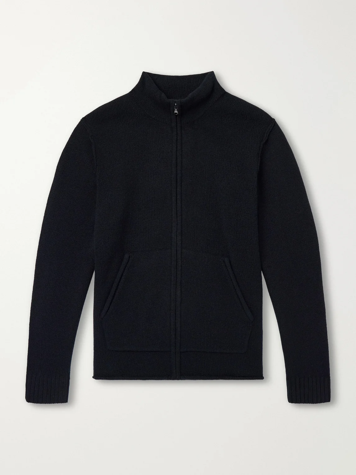 Cashmere Zip-Up Cardigan - 1