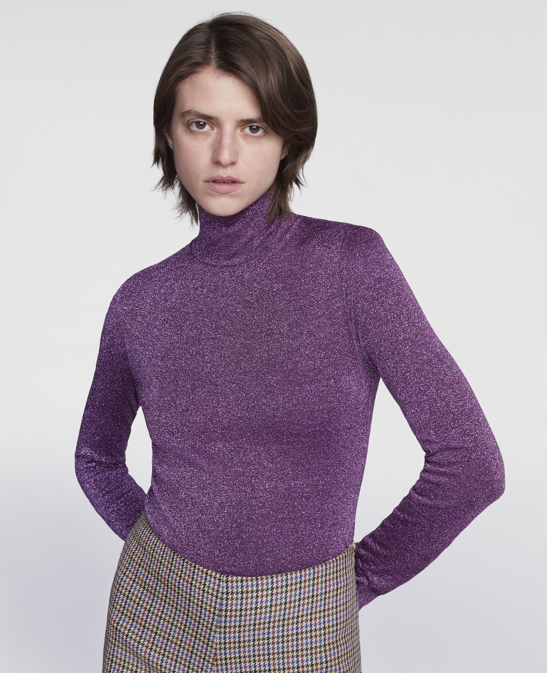 Liquid Shine Turtleneck Top - 4